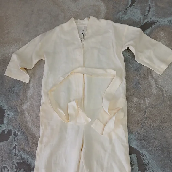 NWOT OFFON V-neck Linen JUMPSUIT - Picture 3 of 13